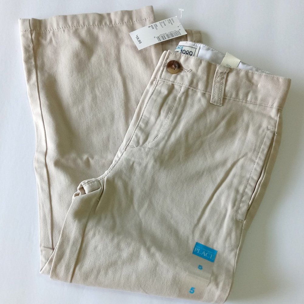 NWT Childrens Place Adjustable Waist 100% Cotton Boy's Sz 5